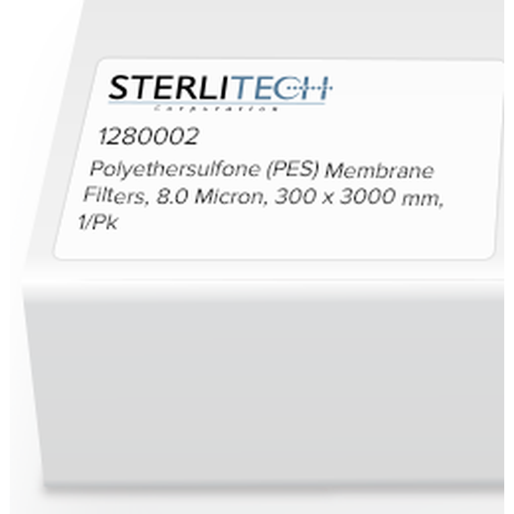 Polyethersulfone (PES) Membrane Filters, 8.0 Micron, 300 x 3000mm, 1/Pk