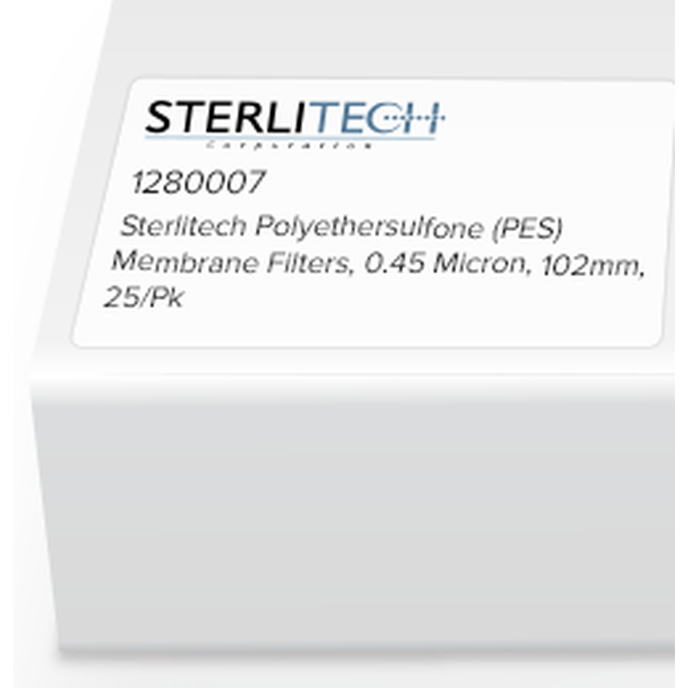 Polyethersulfone (PES) Membrane Filters, 0.45 Micron, 102mm, 25/Pk
