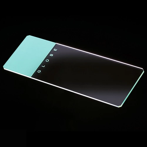 Microscope Slides, Glass, 25 x 75mm, 90 Ground Edges with Safety Corners, Aqua Frosted, 72/Box, 20 Boxes/Case (10 Gross)