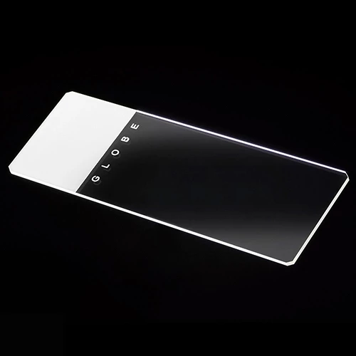 Microscope Slides, Glass, 25 x 75mm, 90 Ground Edges with Safety Corners, White Frosted, 72/Box, 20 Boxes/Case (10 Gross)