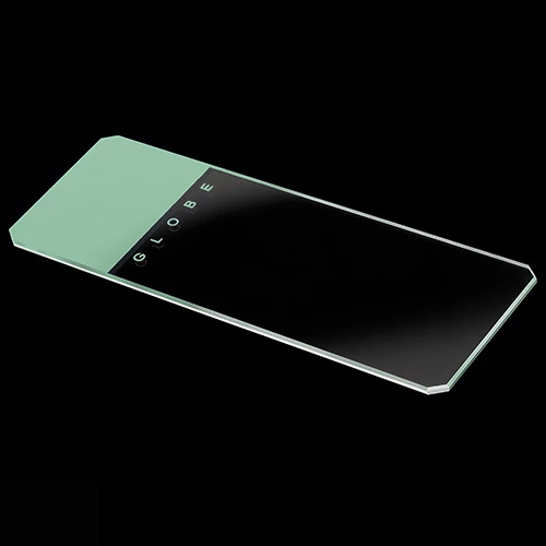 Microscope Slides, Glass, 25 x 75mm, 45 Beveled Edges, Clipped Corners, Green Frosted, 72/Box, 2 Boxes/Case (1 Gross)