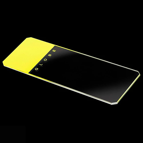 Microscope Slides, Glass, 25 x 75mm, 45 Beveled Edges, Clipped Corners, Yellow Frosted, 72/Box, 20 Boxes/Case (10 Gross)