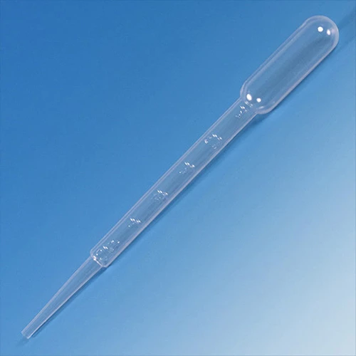 Transfer Pipet, 7.5mL, Large Bulb, Graduated to 3mL, 148mm, STERILE, Individually Wrapped, 100/Bag, 4 Bags/Unit