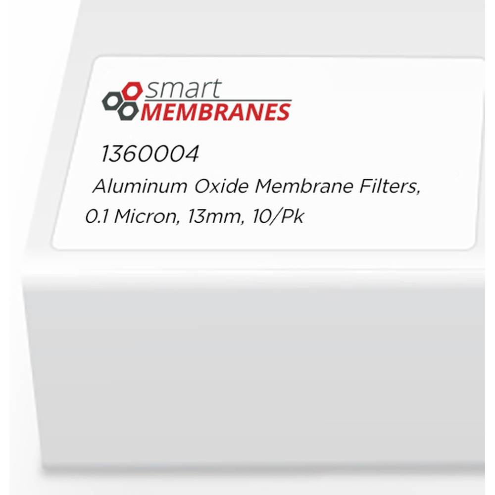Aluminum Oxide Membrane Filters, 0.1 Micron, 13mm, 10/pk