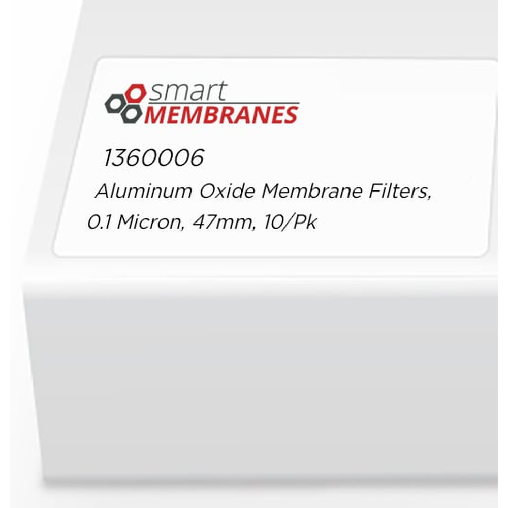 Aluminum Oxide Membrane Filters, 0.1 Micron, 47mm, 10/pk