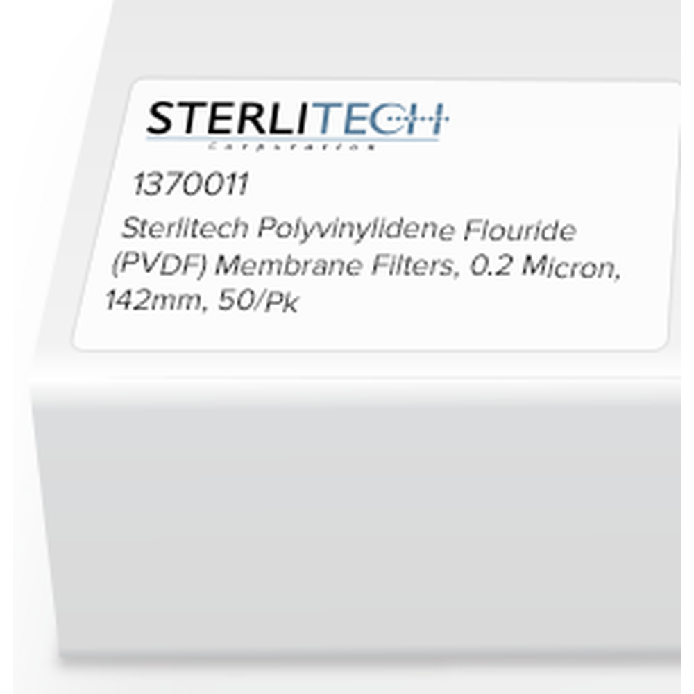 Polyvinylidene Flouride (PVDF) Membrane Filters, 0.2 Micron, 142mm, 50/Pk