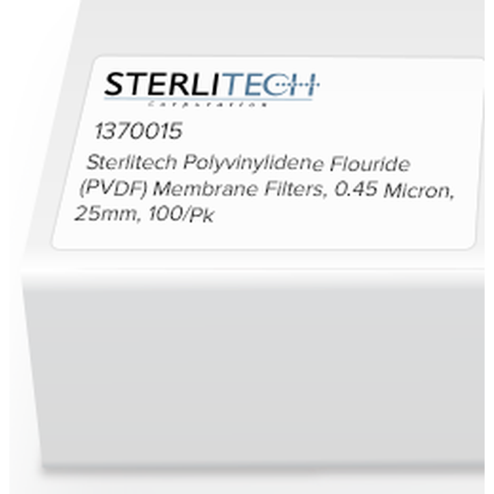 Polyvinylidene Flouride (PVDF) Membrane Filters, 0.45 Micron, 25mm, 100/Pk