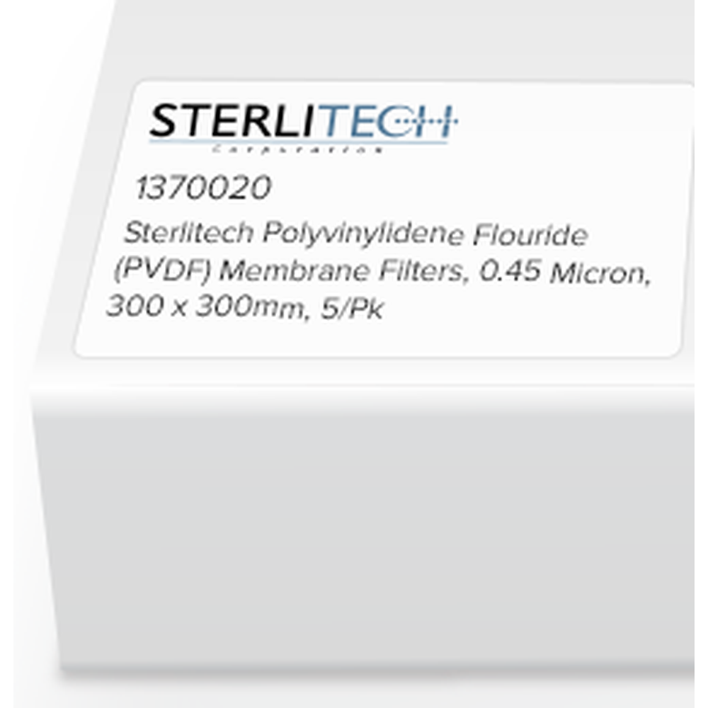 Polyvinylidene Flouride (PVDF) Membrane Filters, 0.45 Micron, 300 x 300mm, 5/Pk