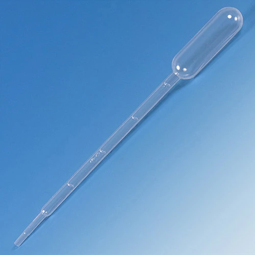 Transfer Pipet, 5.0mL, Large Bulb, Graduated to 1mL, 150mm, 500/Dispenser Box, 10 Boxes/Unit