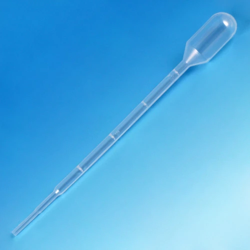 Transfer Pipet, 3.0mL, Small Bulb, Graduated to 1mL, 140mm, STERILE, 20/Bag, 20 Bags/Unit