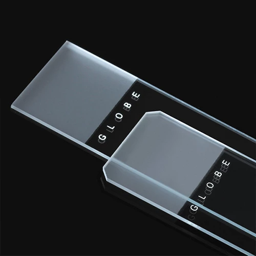 Microscope Slides, Diamond White Glass, 25 x 75mm, 90 Ground Edges, Frosted: 1 End, 1 Side, 72/Box, 20 Boxes/Case (10 Gross)