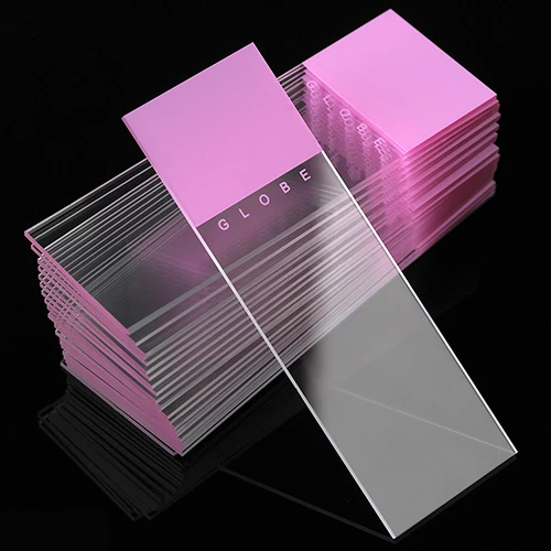 Microscope Slides, Diamond White Glass, 25 x 75mm, 90 Ground Edges, LILAC Frosted, 72/Box, 20 Boxes/Case (10 Gross)