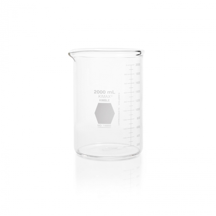 BEAKER,HEAVY DUTY,LOW,SCALE,2000ML