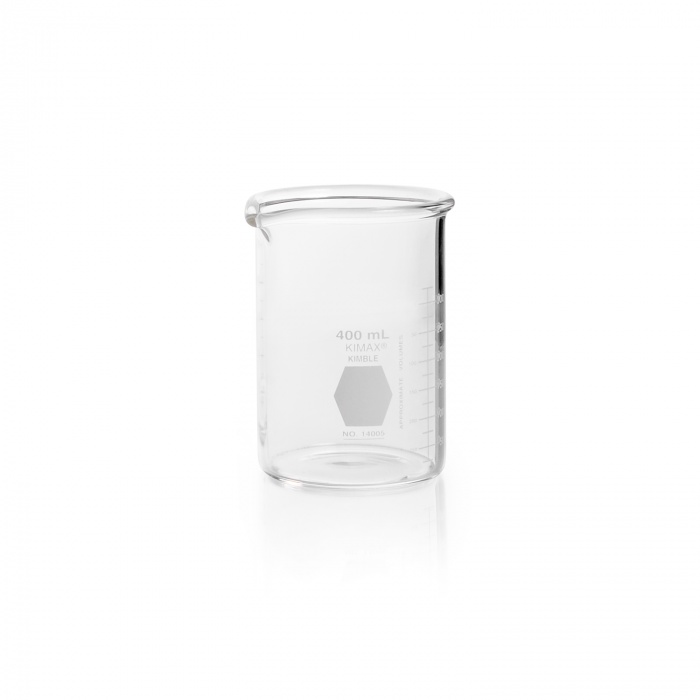 BEAKER,HEAVY DUTY,LOW,SCALE,400ML