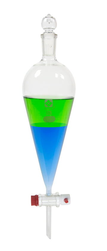 SIBATA Glass Separatory Funnel, 300 mL, EA/1