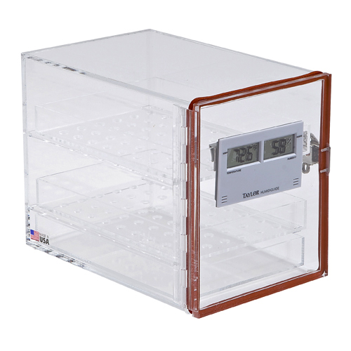 Desiccator Small w Hygrometer, Acrylic, 1/EA