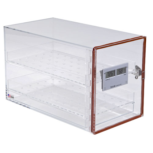 Desiccator Large w Hygrometer, Acrylic, 1/EA