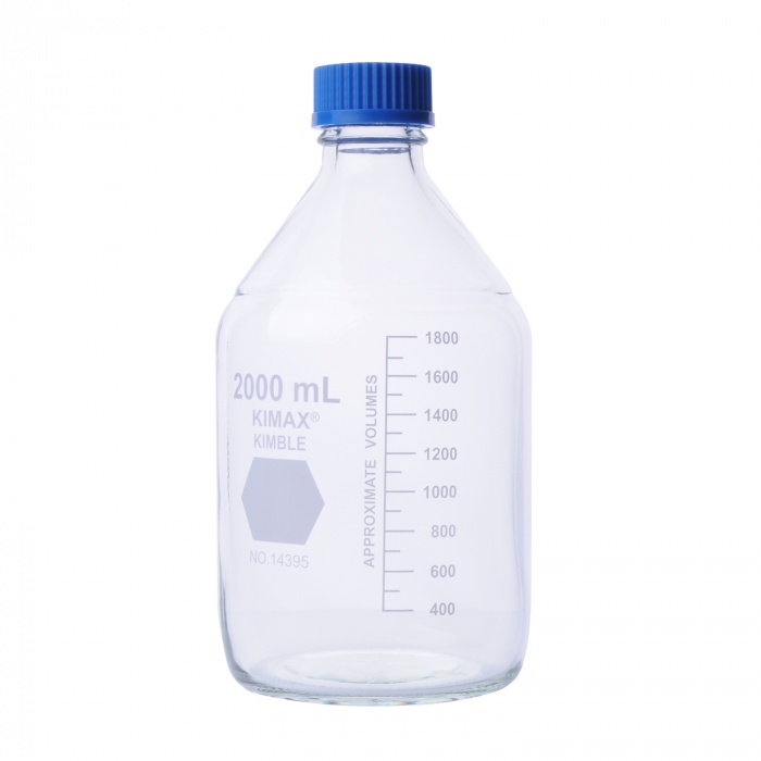 MEDIA BOTTLE,GL45,BLUE PP WITH CAP,2000ML