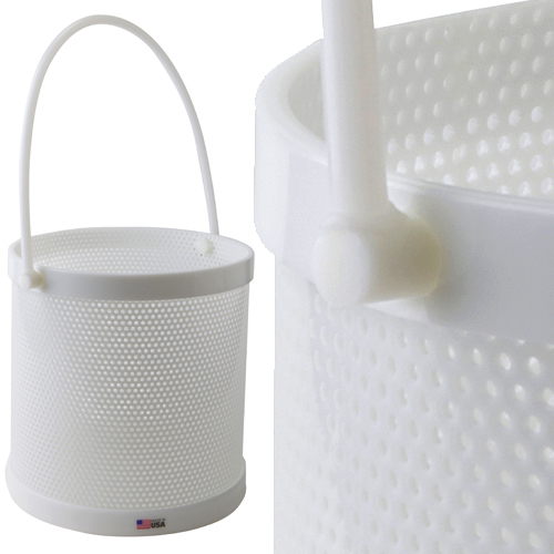 Basket Dipping Round, HDPE 12 x 12", 1/EA