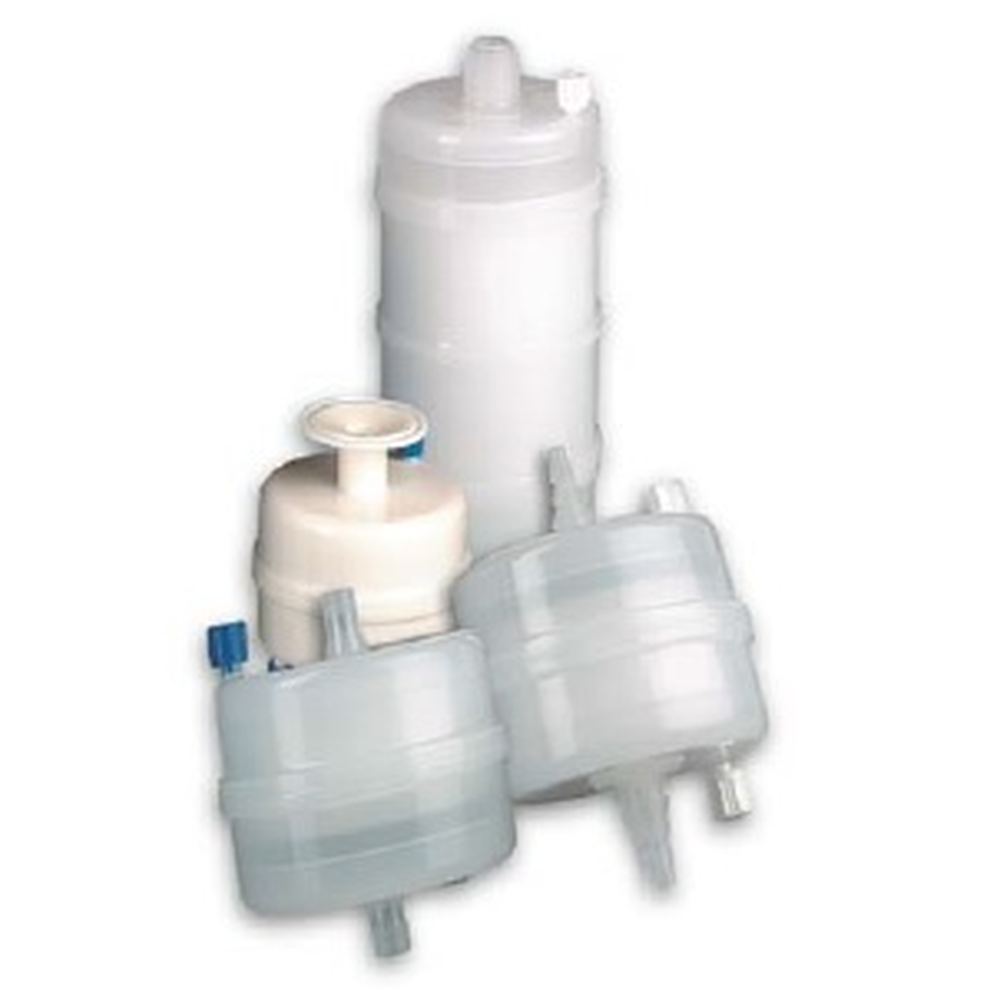Glass Fiber Media Capsule Filter, 1.0 Micron, 1/4" MNPT Inlet&Outlet, EFA: 3.7sqft, OAL: 11.5in (CFGF0137RR)