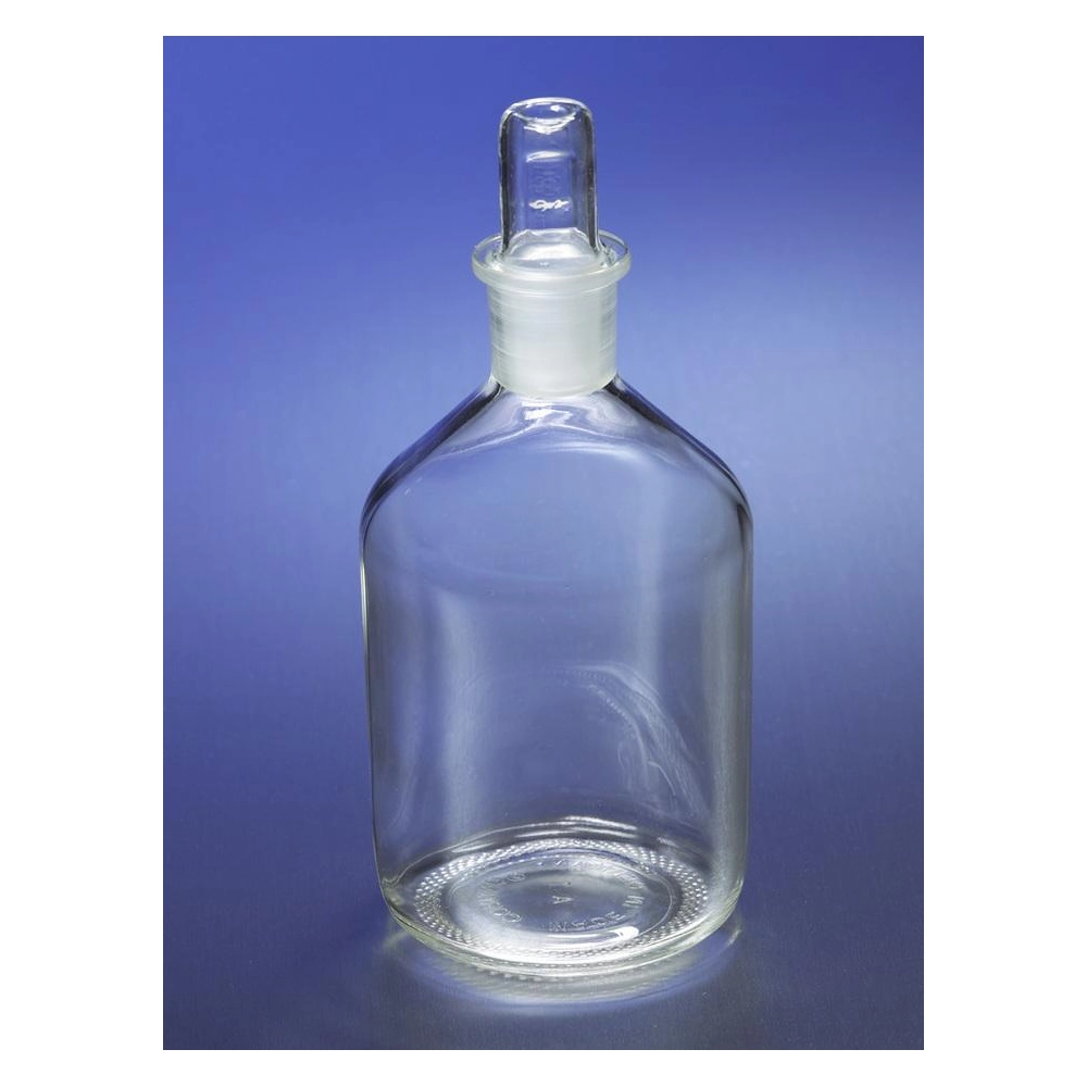PYREX 125mL Narrow Mouth Reagent Storage Bottles with Standard Taper Stopper