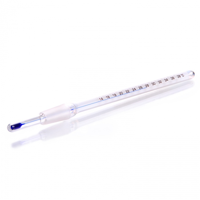 NON MERCURY THERMOMETER 10-25ML,14-38C