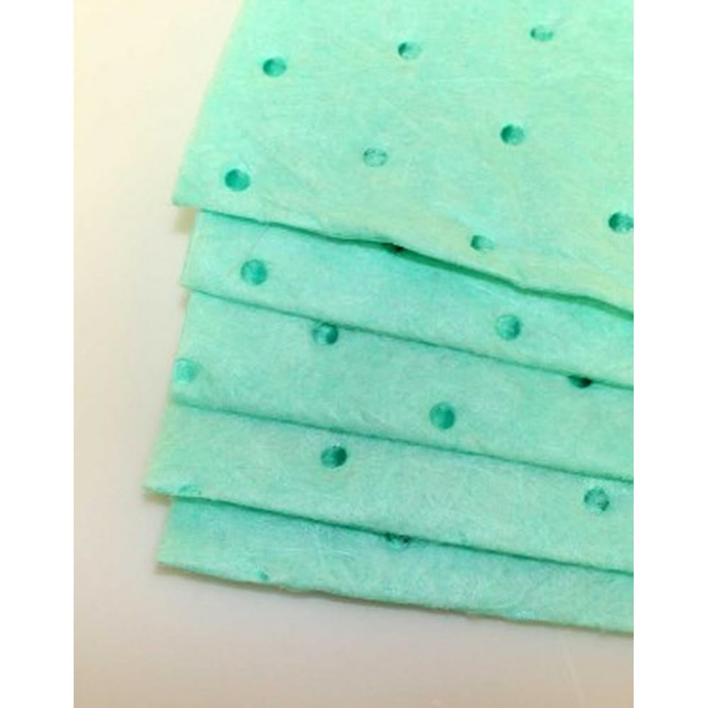 Chemically Resistant Absorbent Quilted Pad/Wipe, 15 x 9 in, 100/Pk