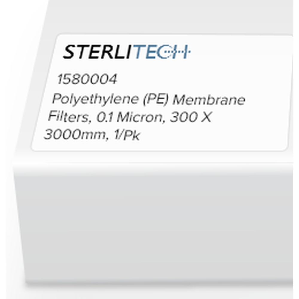 Polyethylene Membrane Filters, 0.1 Micron, 300 X 3000mm, 1/Pk