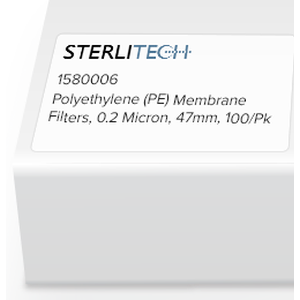 Polyethylene Membrane Filters, 0.2 Micron, 47mm, 100/Pk