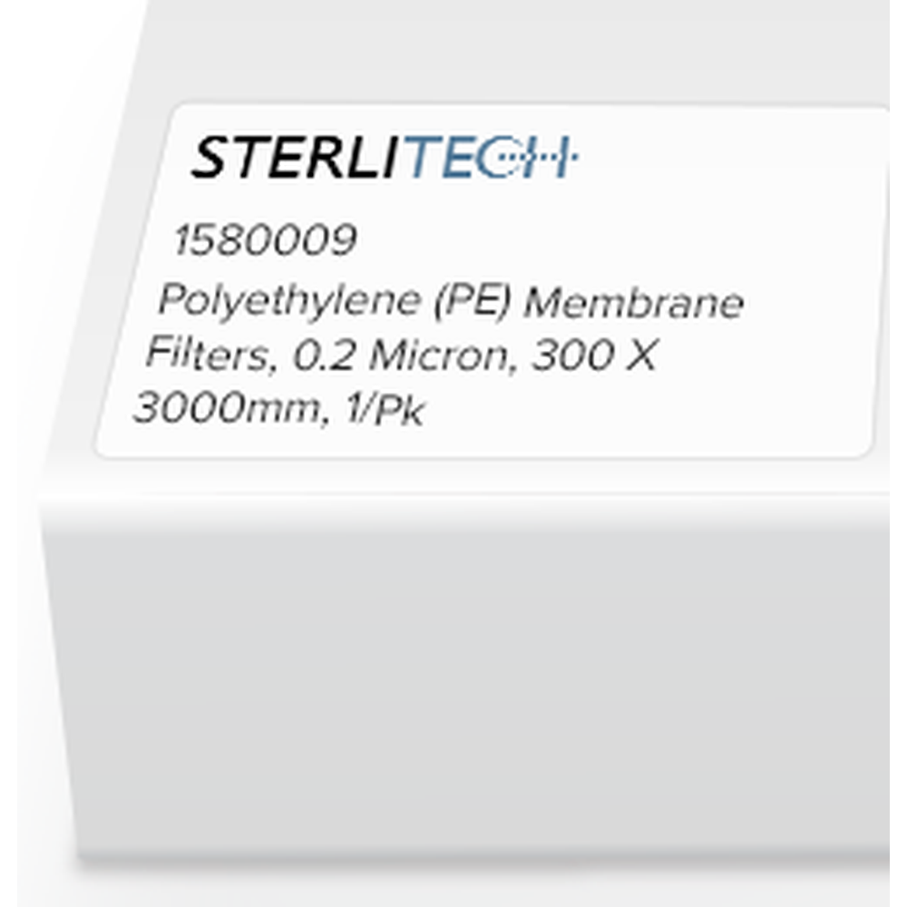 Polyethylene Membrane Filters, 0.2 Micron, 300 X 3000mm, 1/Pk