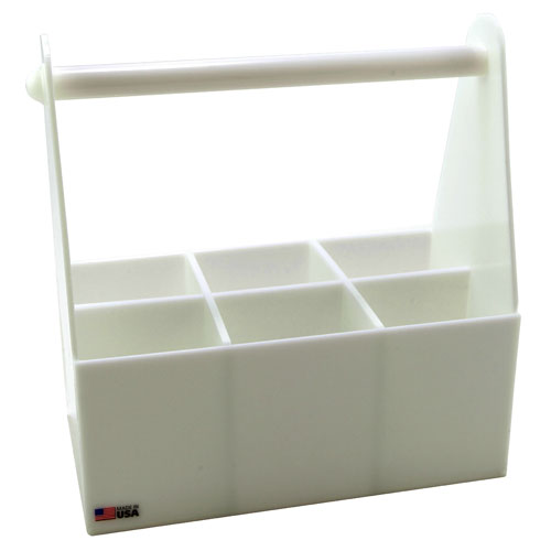 Bottle Carrier 6 Compartment, HDPE, 1/EA