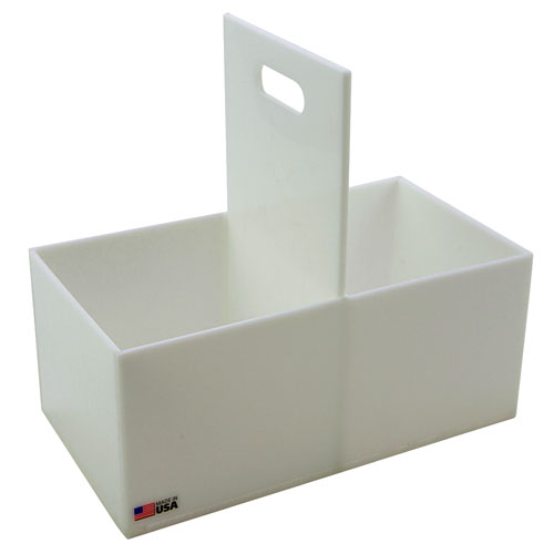 Bottle Carrier 2 Compartment, HDPE, 1/EA