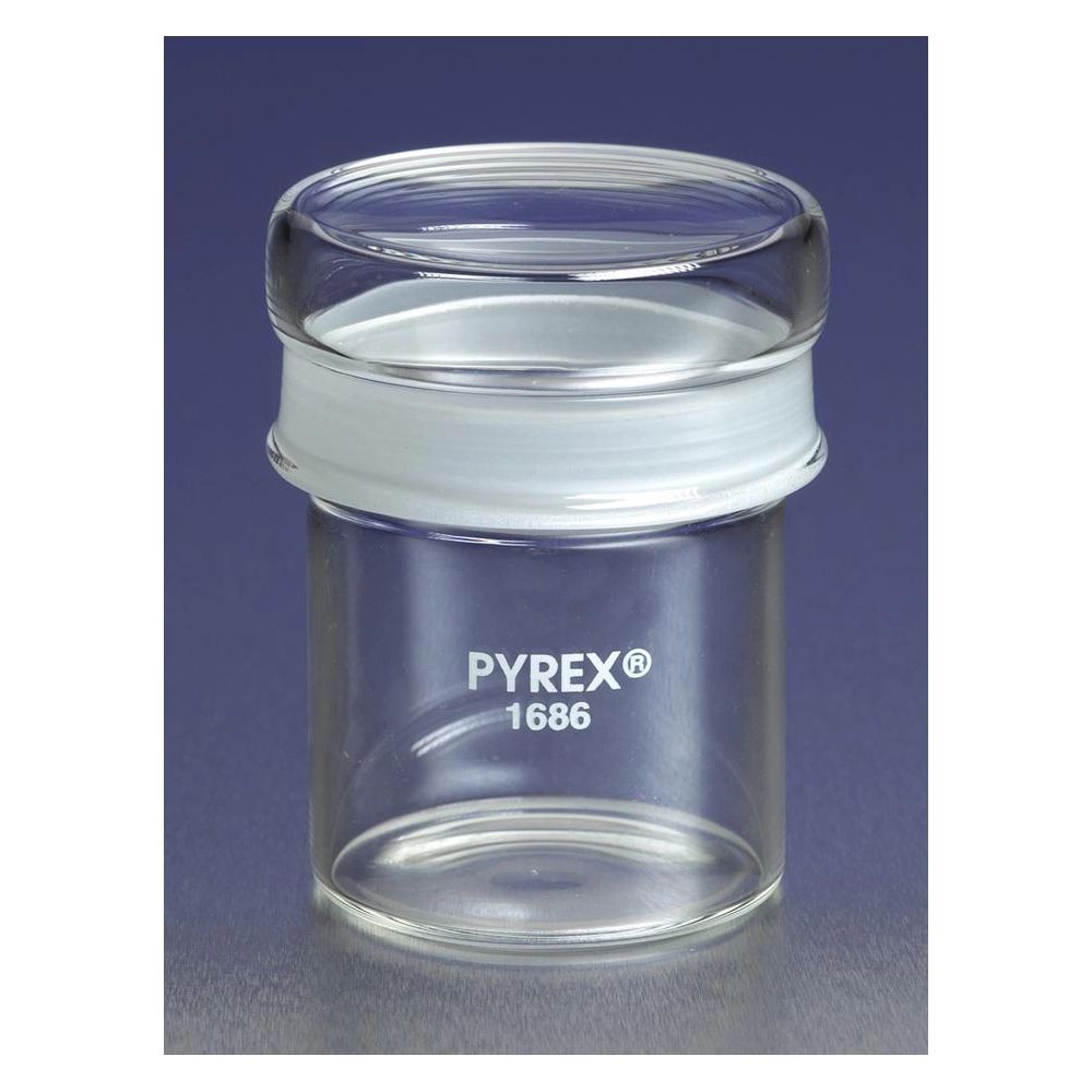 PYREX 70mL Standard Weighing Bottle with Short Length External 45/12 Standard Taper Joint
