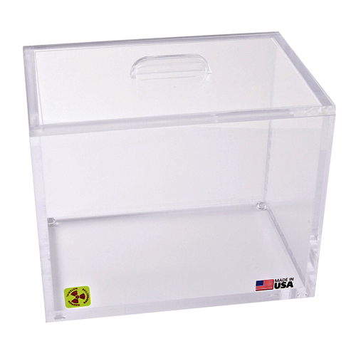 Beta Storage Box w Lid, Acrylic 9x6x7", 1/EA