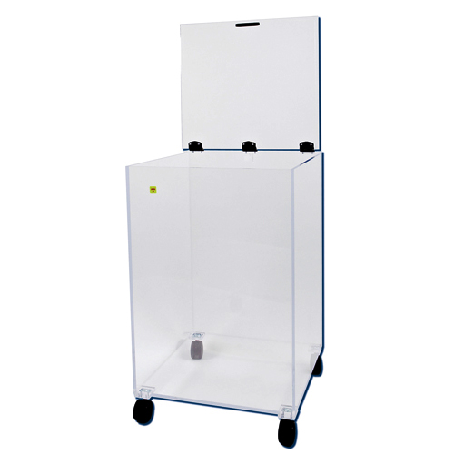 Mobile Big Beta Box w Hinged Lid, Acr, 1/EA