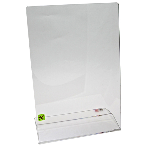 Beta Shield Single Bend, Acrylic 18x12x6, 1/EA