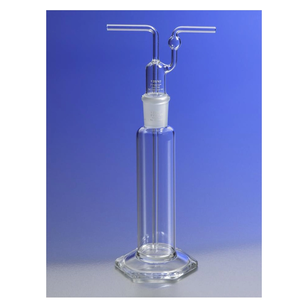 PYREX 250mL Gas Washing Bottle with Plain Tip Tube