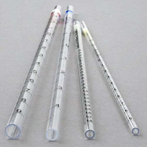 Serological Pipette, 10mL, PS, Open End, 310mm, STERILE, Red, Individually Wrapped, Paper/Plastic