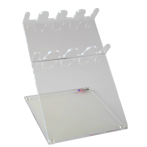 Pipettor Holder 4 Place, Acrylic 12x8x8", 1/EA