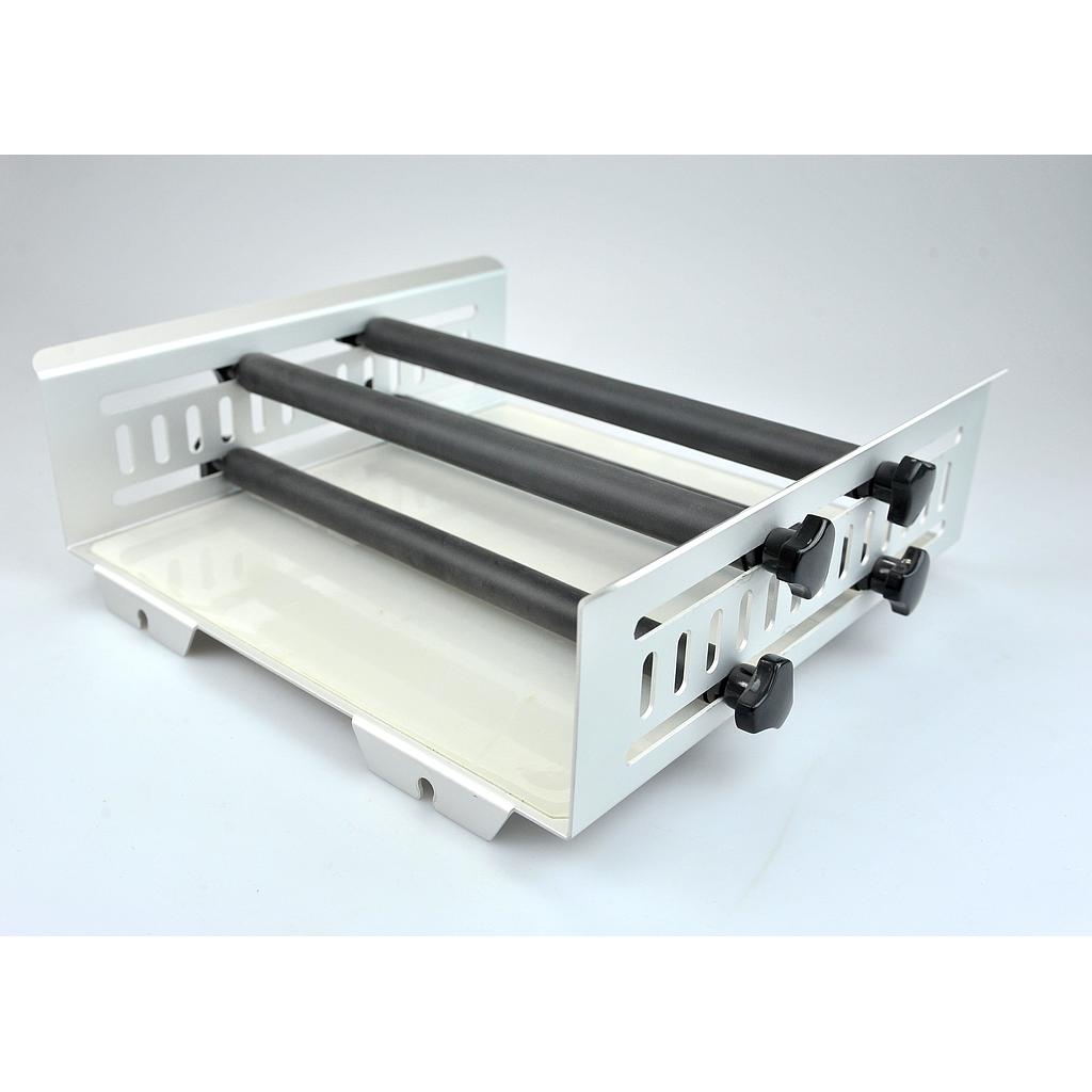 Universal Platform for 7.5KG Linear/Orbital Shaker for use with various types of flasks/vessels with horizontal adjustment (4) clamping bars