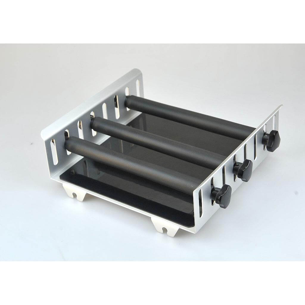 Universal Platform for 2.5KG Linear/Orbital Shaker for use with various types of flasks/vessels with vertical adjustment (3) clamping bars. (NEW!)