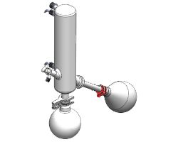 Glassware set: Vertical coiled condenser, 1000ml evaporating flask NS 24/40 and 1000ml receiving flask KS 35/20