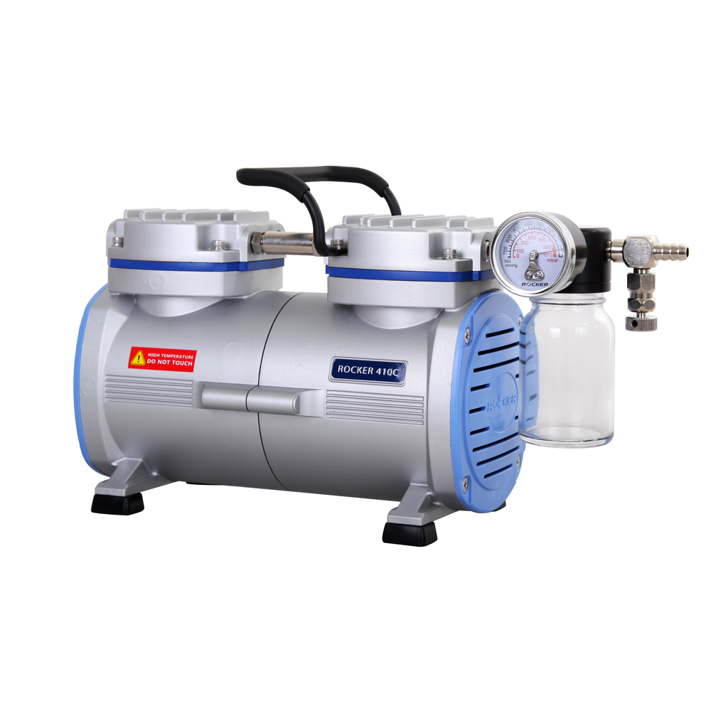 Rocker 410C, PTFE Coated Chemical Resistant Vacuum Pump, AC 110V/60Hz