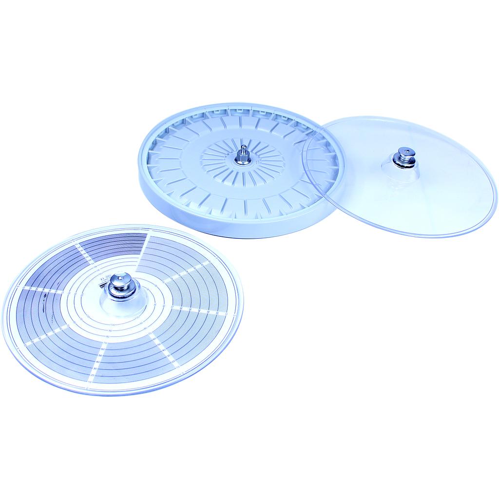 Hematocrit rotor kit with a lid and a reading disk, 12000rpm, 24 x capillary tubes, used with SCI24H