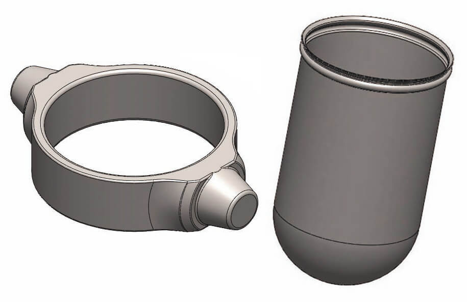 4 x Buckets & 4 x 1 tube 100mL capacity including adapters