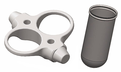 4 x Buckets & 4 x 2 tubes 50mL capacity including adapters