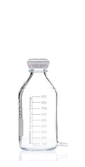 Puregrip Aspirator Bottle GL45 Cap and with Outlet for Tubing, 1 L, 10/CS