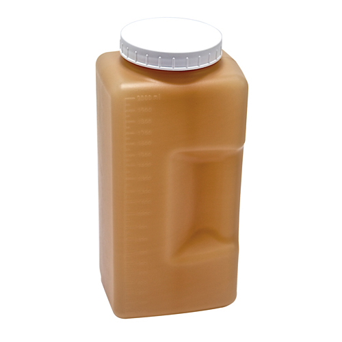 Bottle WM Amber Square, HDPE 2L, 6/PK