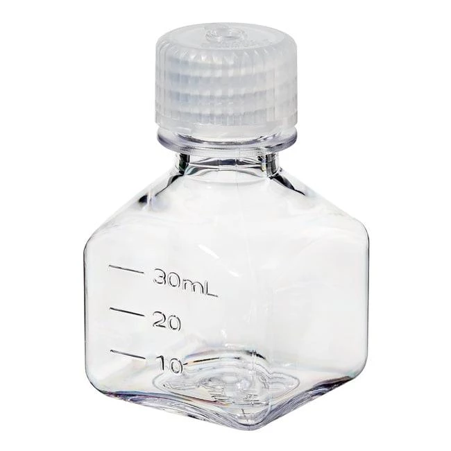 Narrow-Mouth Square Bottle Lexan 30 mL