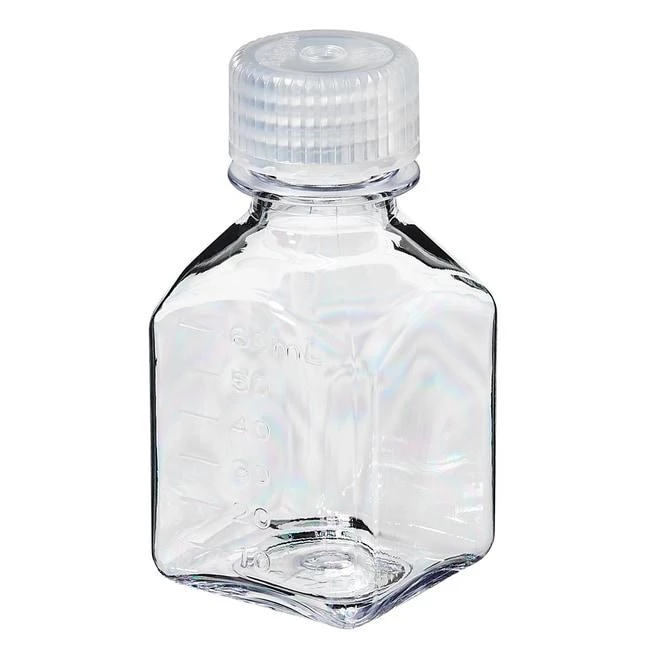 Narrow-Mouth Square Bottle Lexan 60 mL